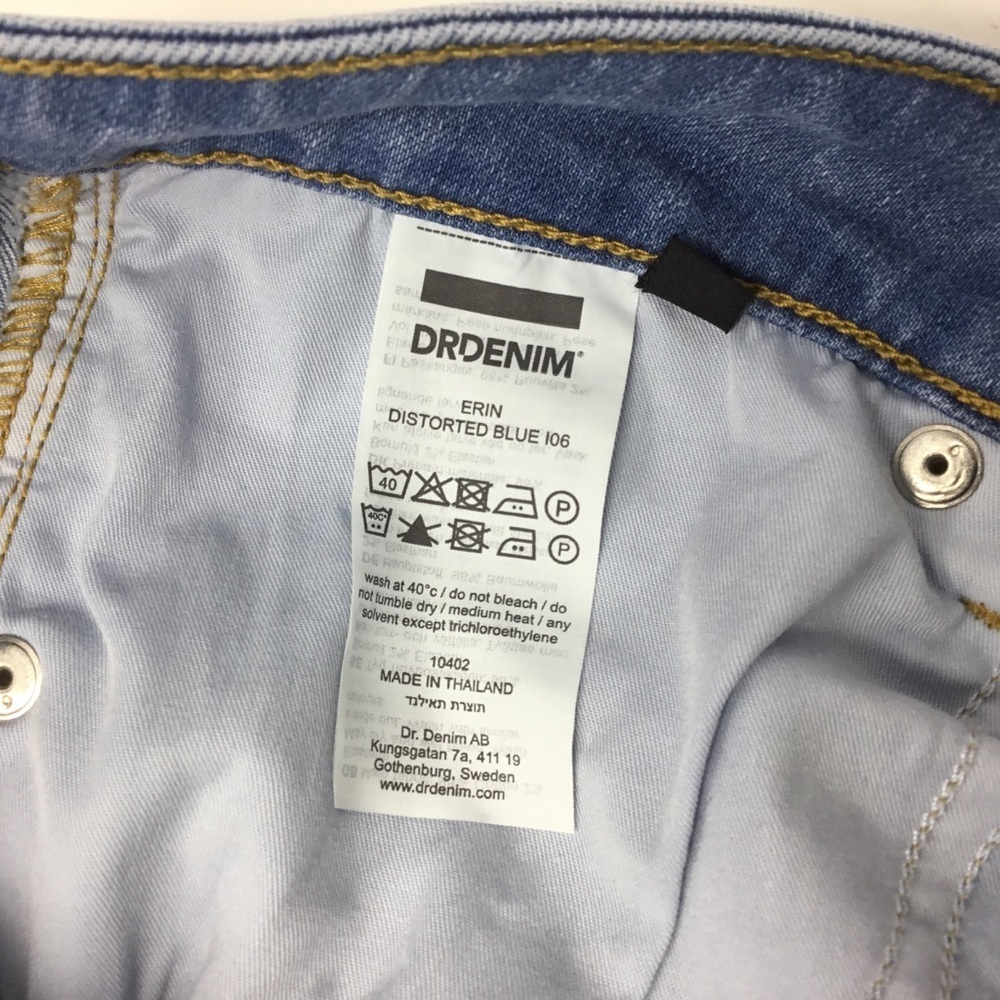 Dr. Denim Erin High-Rise Skinny Jeans in Distorted Blue - Picture 11 of 13